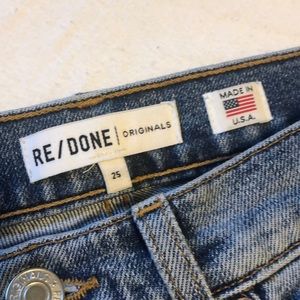 Re/Done medium wash jeans